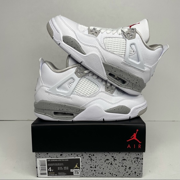 Jordan Shoes - Nike Air Jordan 4 Retro GS “White Oreo” NEW 2021
